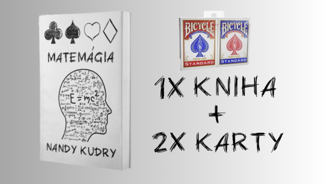 Kniha MATEMÁGIA + 2x Balíček Kariet