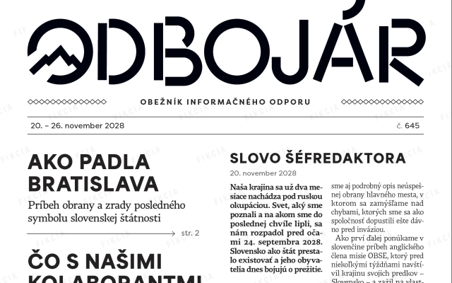 Odbojár – pokračovanie fikcie o ruskej invázii na Slovensku