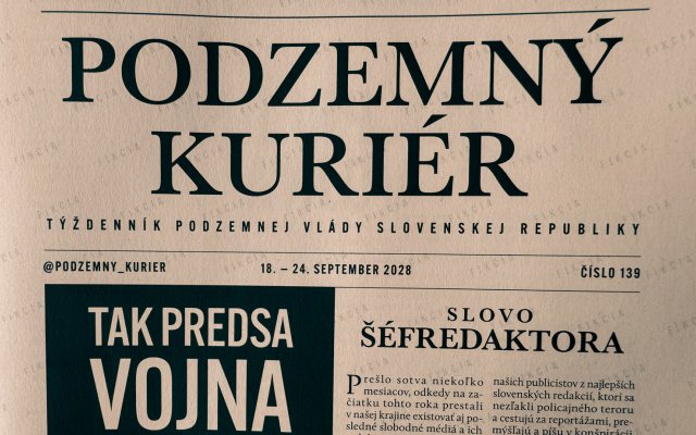 Podzemný kuriér – fiktívne noviny o ruskej invázii na Slovensku